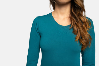 Evoni Long Sleeve Bodysuit Crew Neck