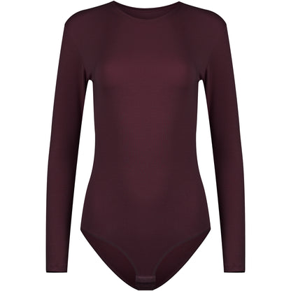 Evoni Long Sleeve Bodysuit Crew Neck