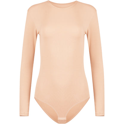 Evoni Long Sleeve Bodysuit Crew Neck