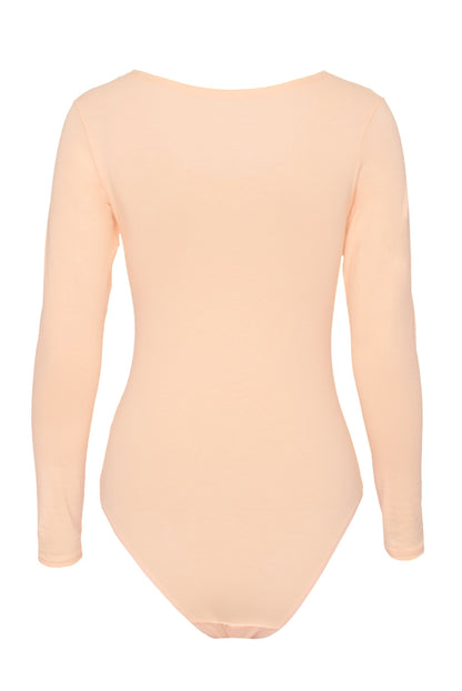 Evoni Long Sleeve Bodysuit Crew Neck