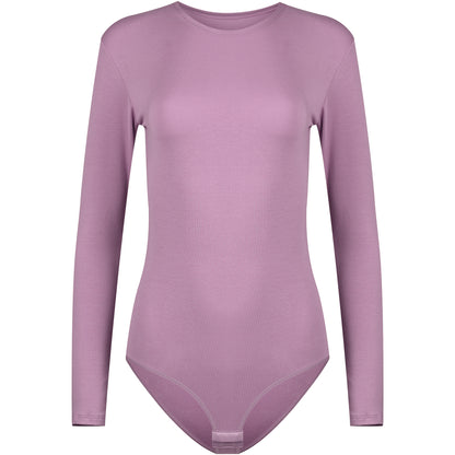 Evoni Long Sleeve Bodysuit Crew Neck