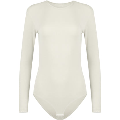Evoni Long Sleeve Bodysuit Crew Neck