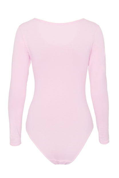 Evoni Long Sleeve Bodysuit Crew Neck