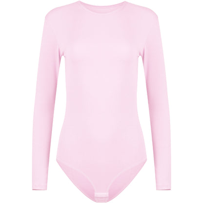 Evoni Long Sleeve Bodysuit Crew Neck