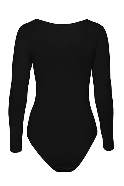 Evoni Long Sleeve Bodysuit Crew Neck