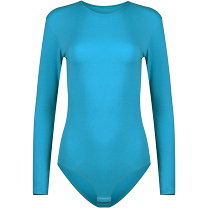 Evoni Long Sleeve Bodysuit Crew Neck