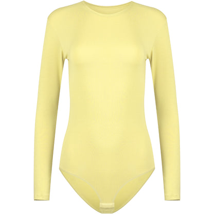 Evoni Long Sleeve Bodysuit Crew Neck