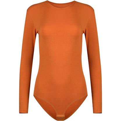Evoni Long Sleeve Bodysuit Crew Neck