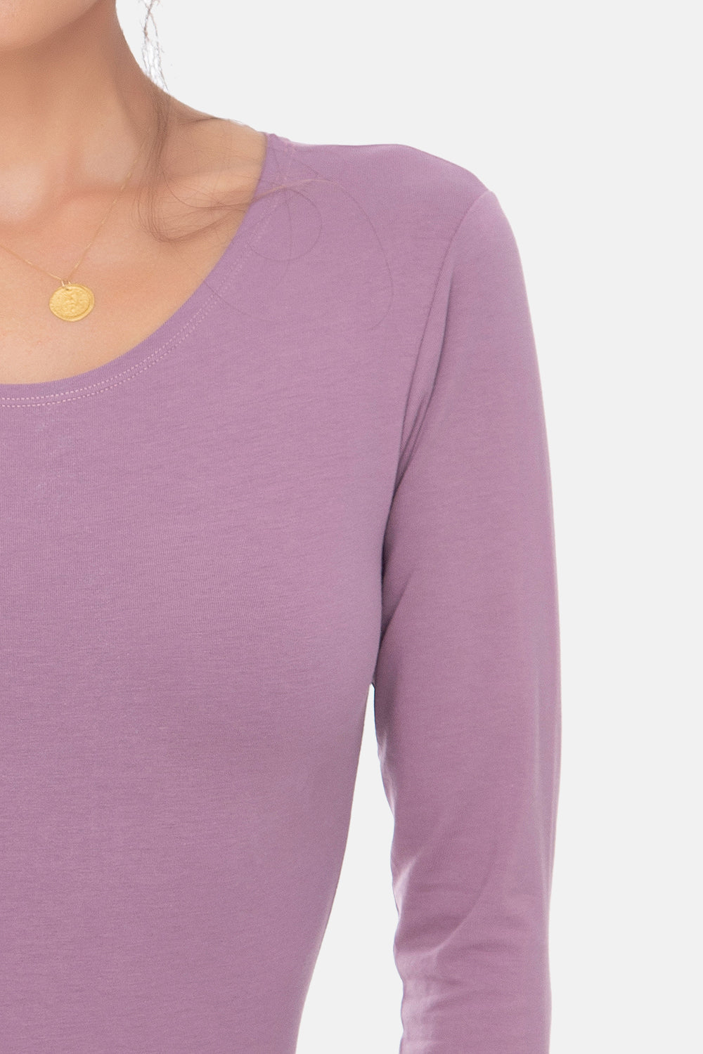 Evoni Long Sleeve Bodysuit Crew Neck