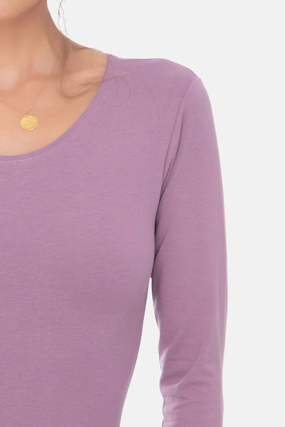 Evoni Long Sleeve Bodysuit Crew Neck