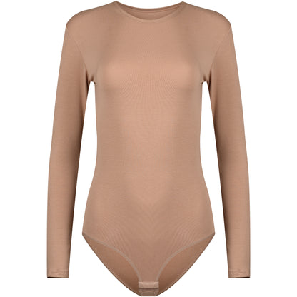 Evoni Long Sleeve Bodysuit Crew Neck