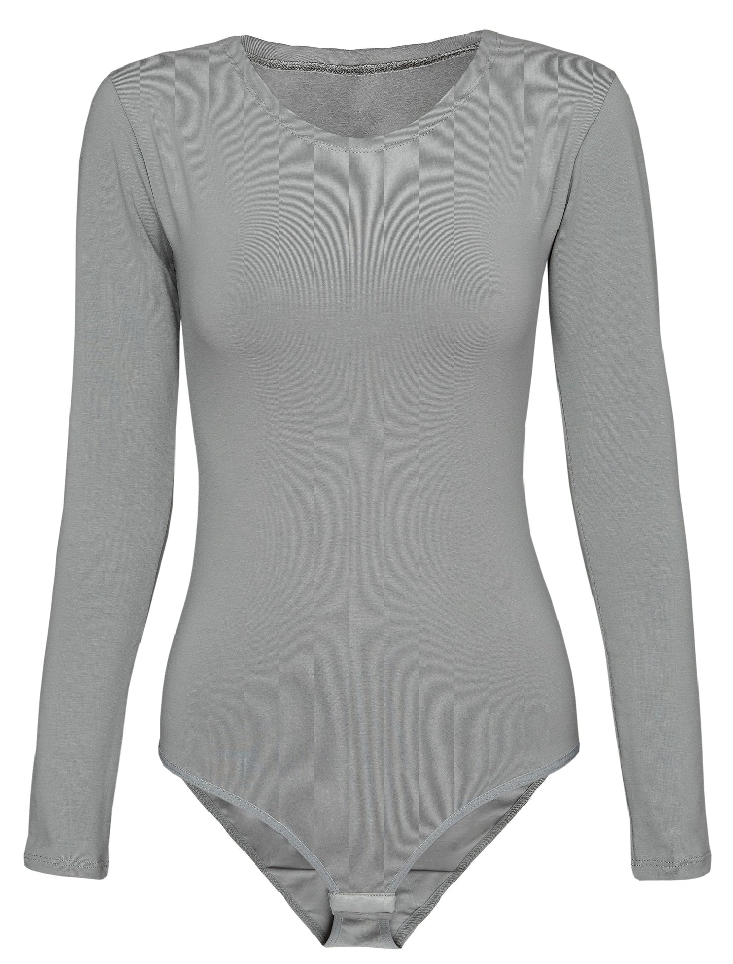 Evoni Long Sleeve Bodysuit Crew Neck