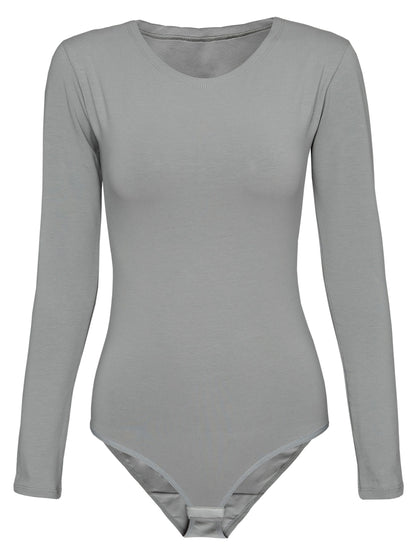 Evoni Long Sleeve Bodysuit Crew Neck