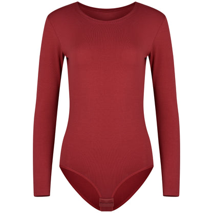 Evoni Long Sleeve Bodysuit Crew Neck