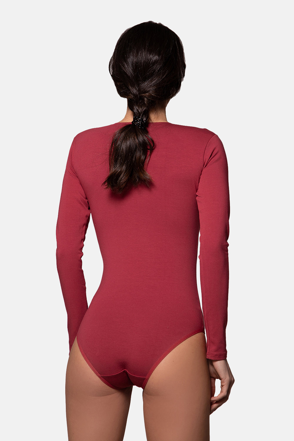 Evoni Long Sleeve Bodysuit Crew Neck