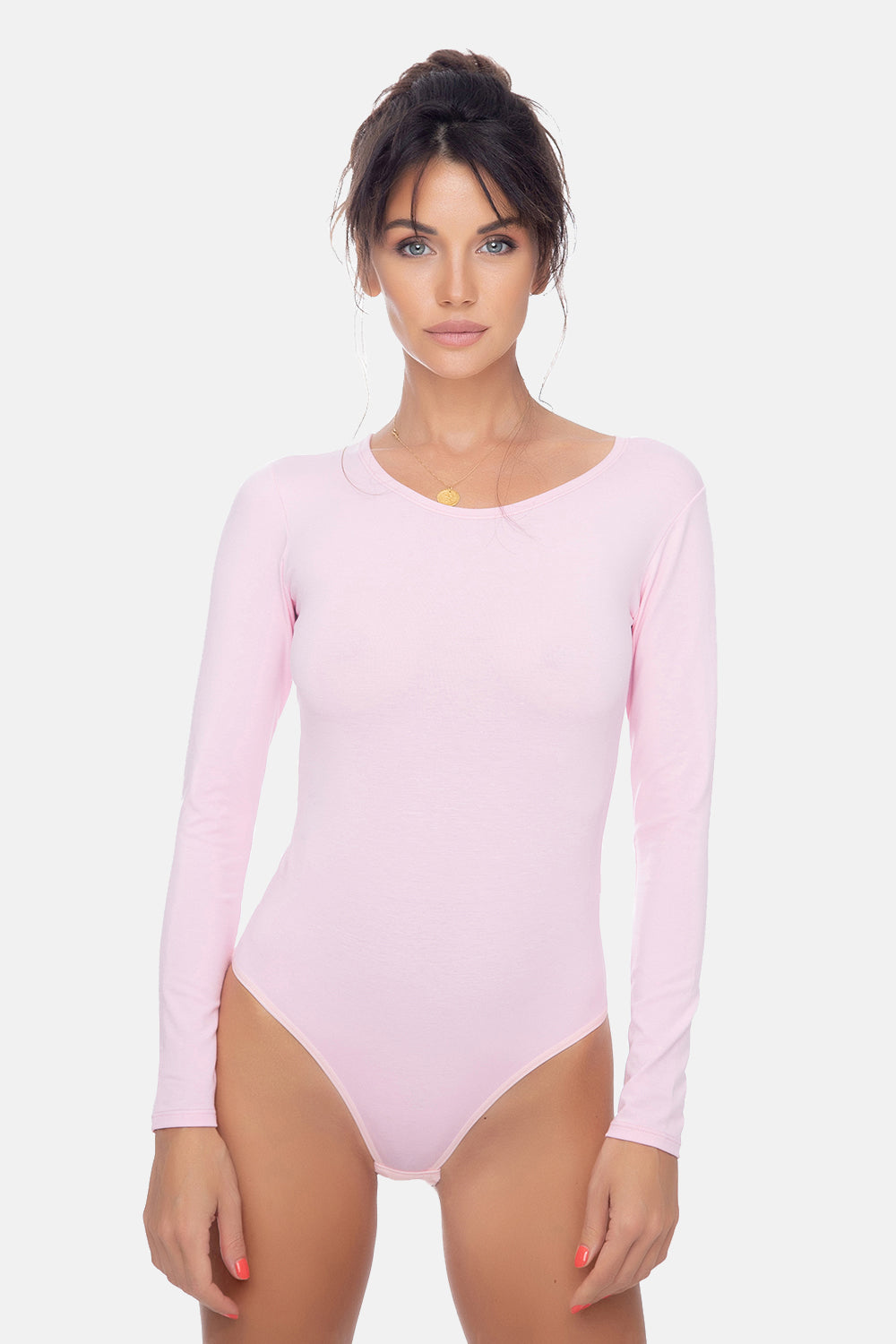 Evoni Long Sleeve Bodysuit Crew Neck