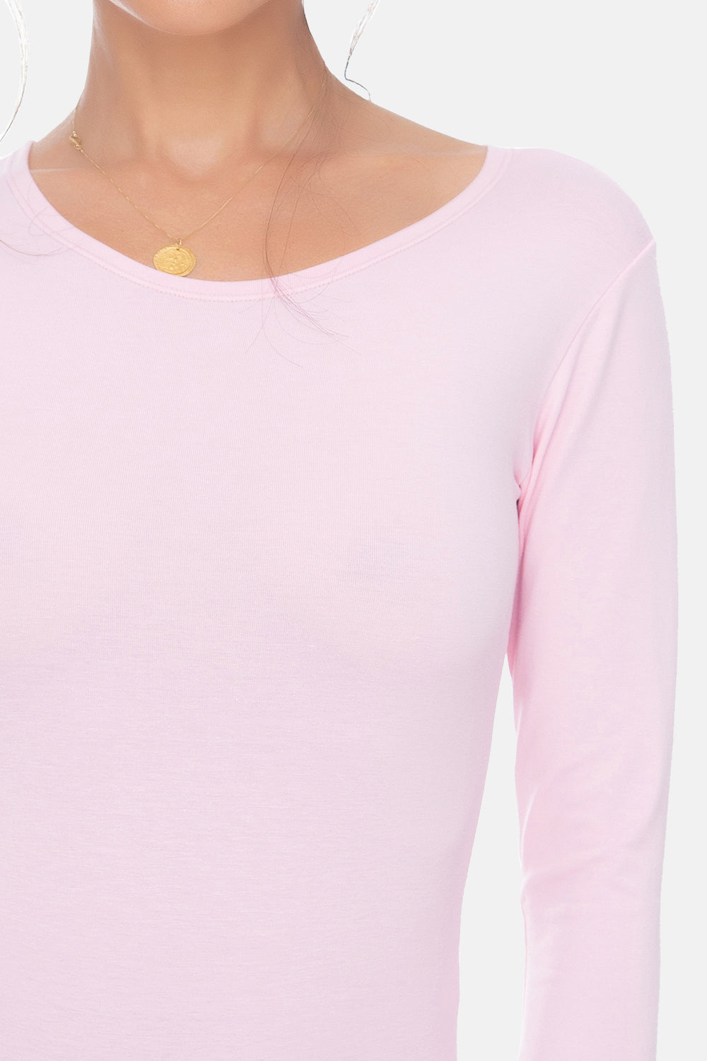 Evoni Long Sleeve Bodysuit Crew Neck