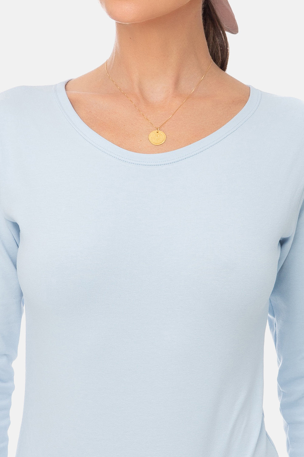 Evoni Long Sleeve Bodysuit Crew Neck