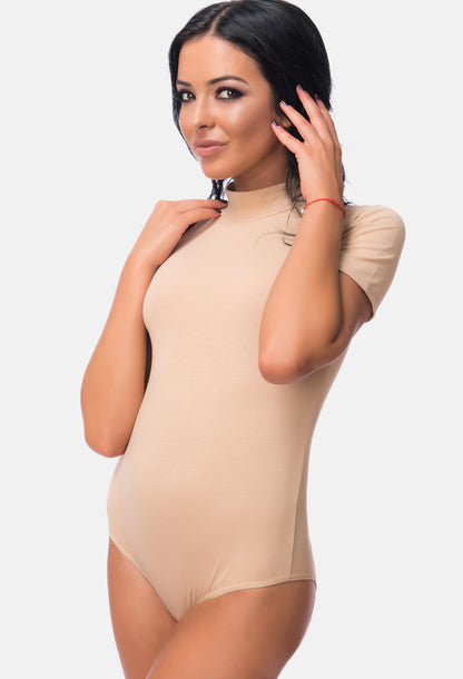 Stringbody Kurzarm Halbkragen