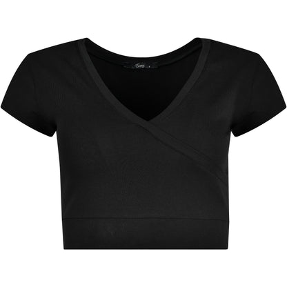 Kurzarmbody mit V-Dekolleté
