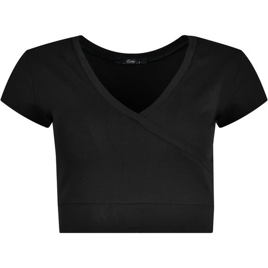 Kurzarmbody mit V-Dekolleté