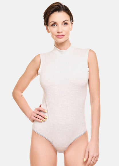 Damen Body Halbkragen ärmellos