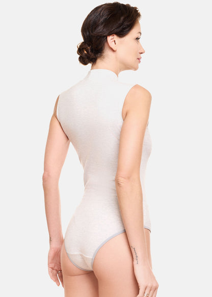 Damen Body Halbkragen ärmellos
