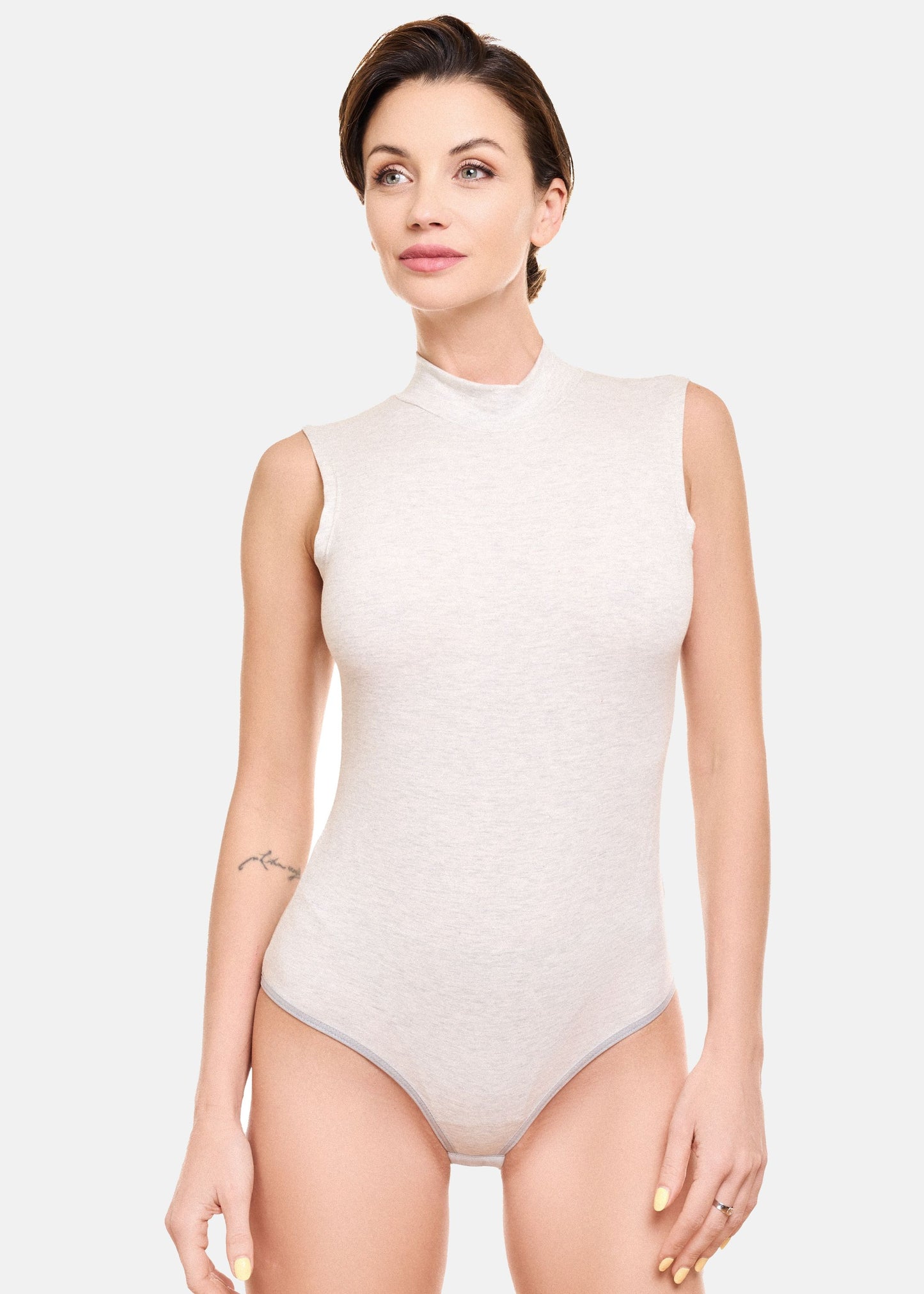 Damen Body Halbkragen ärmellos