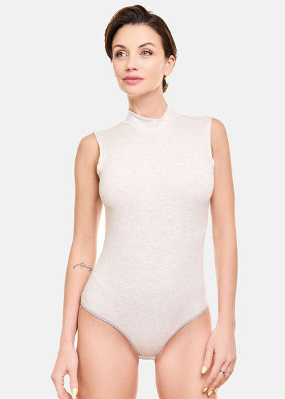 Damen Body Halbkragen ärmellos