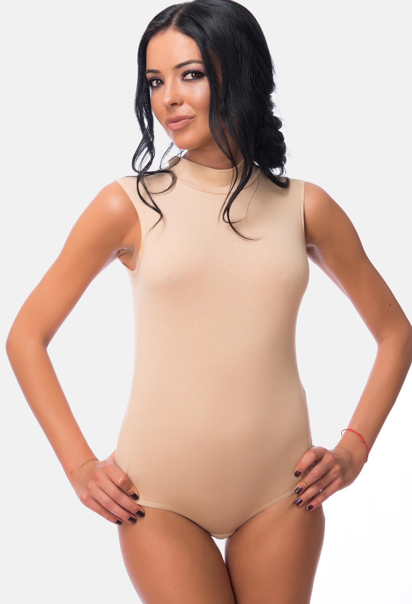 Damen Body Halbkragen ärmellos