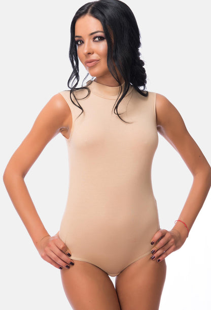 Damen Body Halbkragen ärmellos
