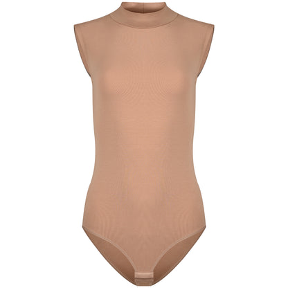 Damen Body Halbkragen ärmellos