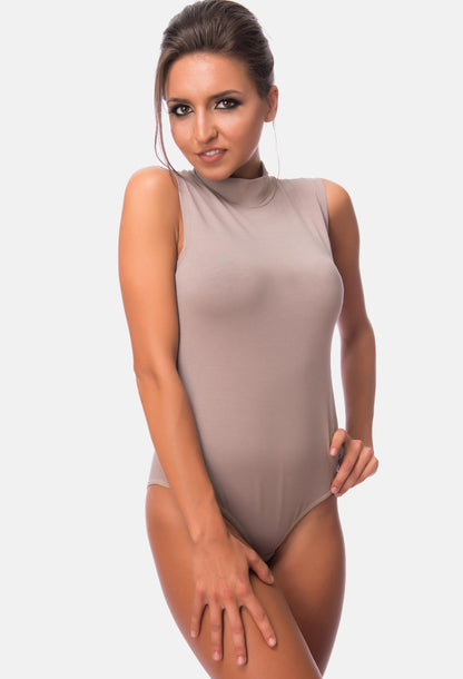 Damen Body Halbkragen ärmellos