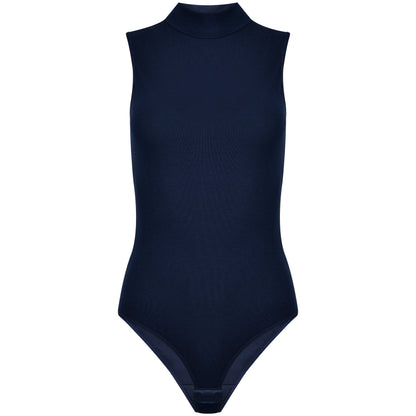 Damen Body Halbkragen ärmellos