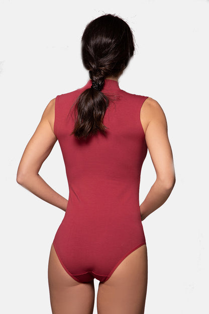 Damen Body Halbkragen ärmellos