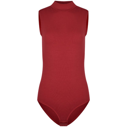 Damen Body Halbkragen ärmellos