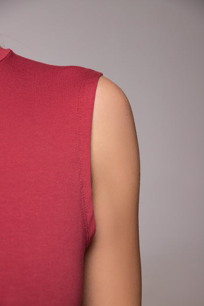 Damen Body Halbkragen ärmellos