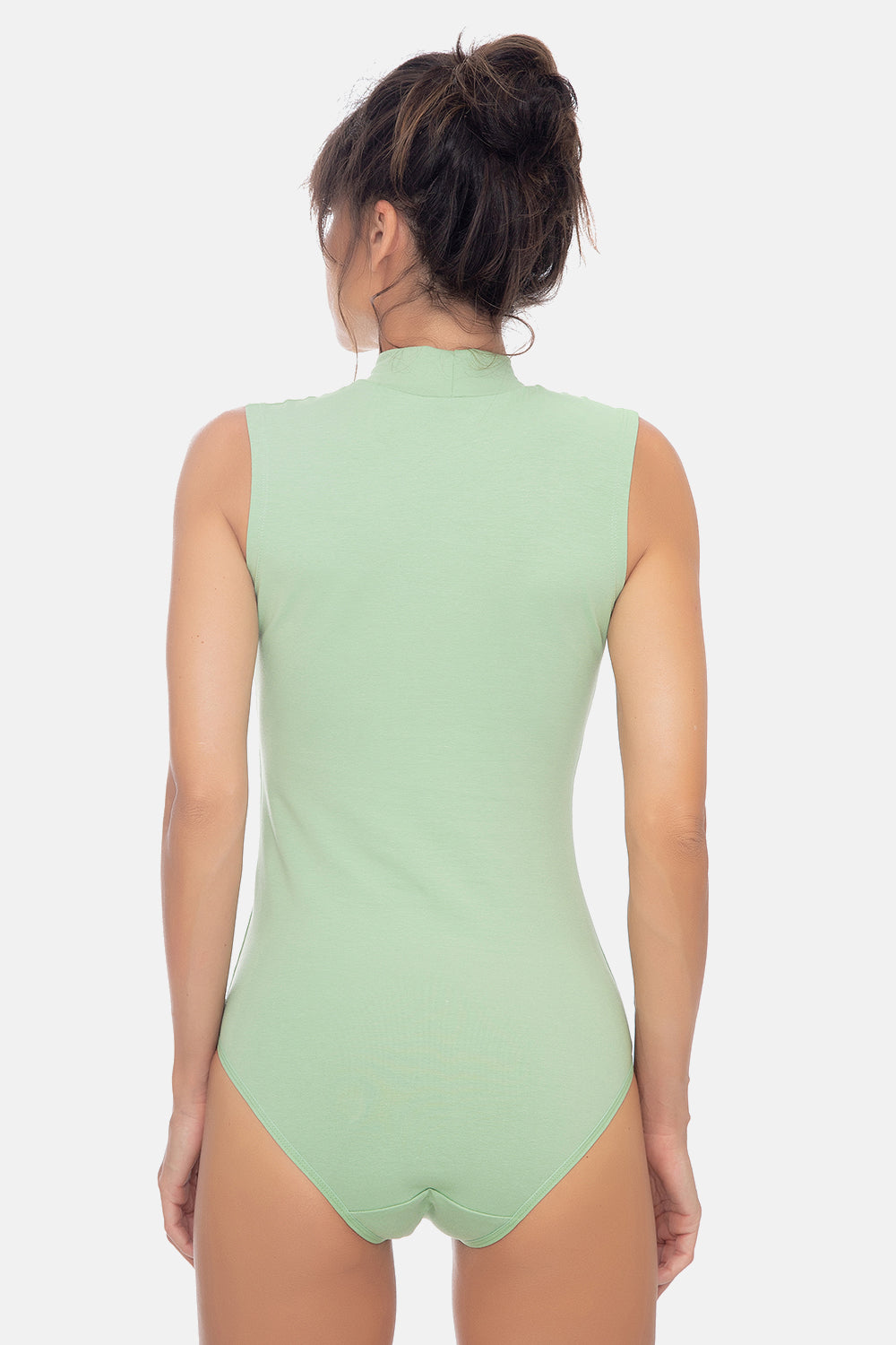 Damen Body Halbkragen ärmellos