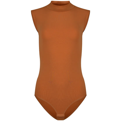 Damen Body Halbkragen ärmellos