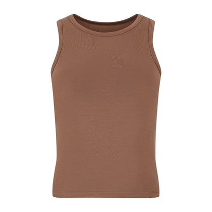 Ärmelloses Top – Bequemes Baumwollshirt mit Stretch – Perfekte Passform & Vielseitig kombinierbar
