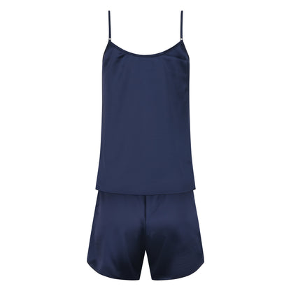 Satin Pyjama Set Kurze Hose