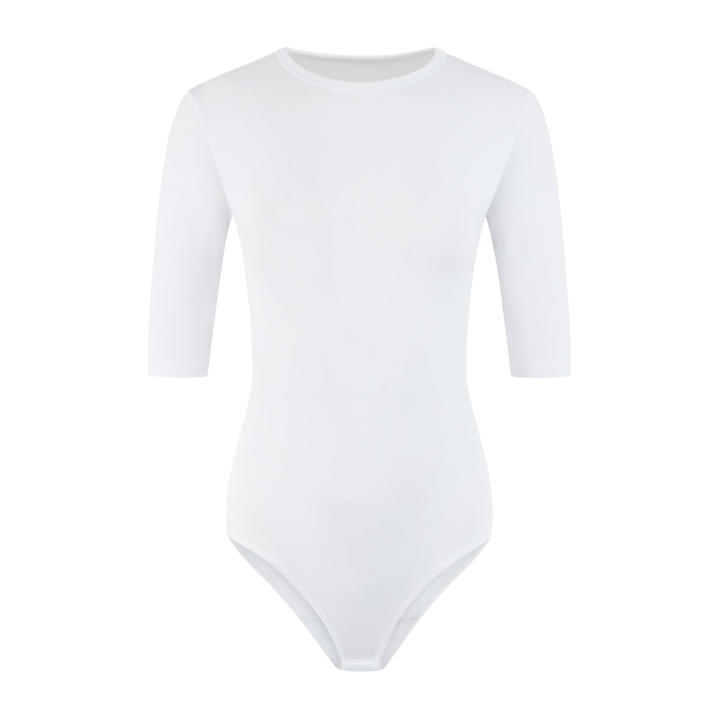 Women's Cotton Bodysuit with Half Sleeves – Figure-Hugging, Stretchy & Pleasantly Soft
