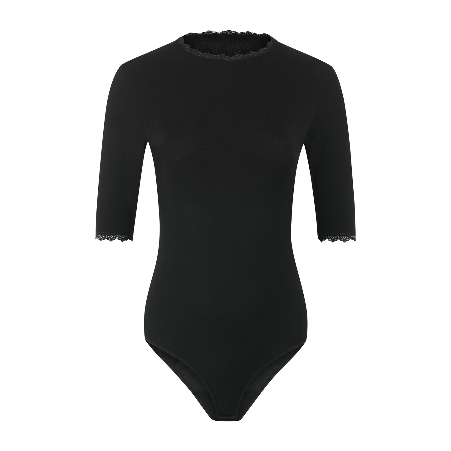 Elegant women's bodysuit with elbow sleeves