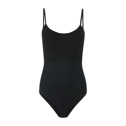 Shaping Body mit Spaghettiträgern, figurformend, Baumwoll-Brustbereich gegen Plattdrücken, Bauchweg Bodysuit Damen