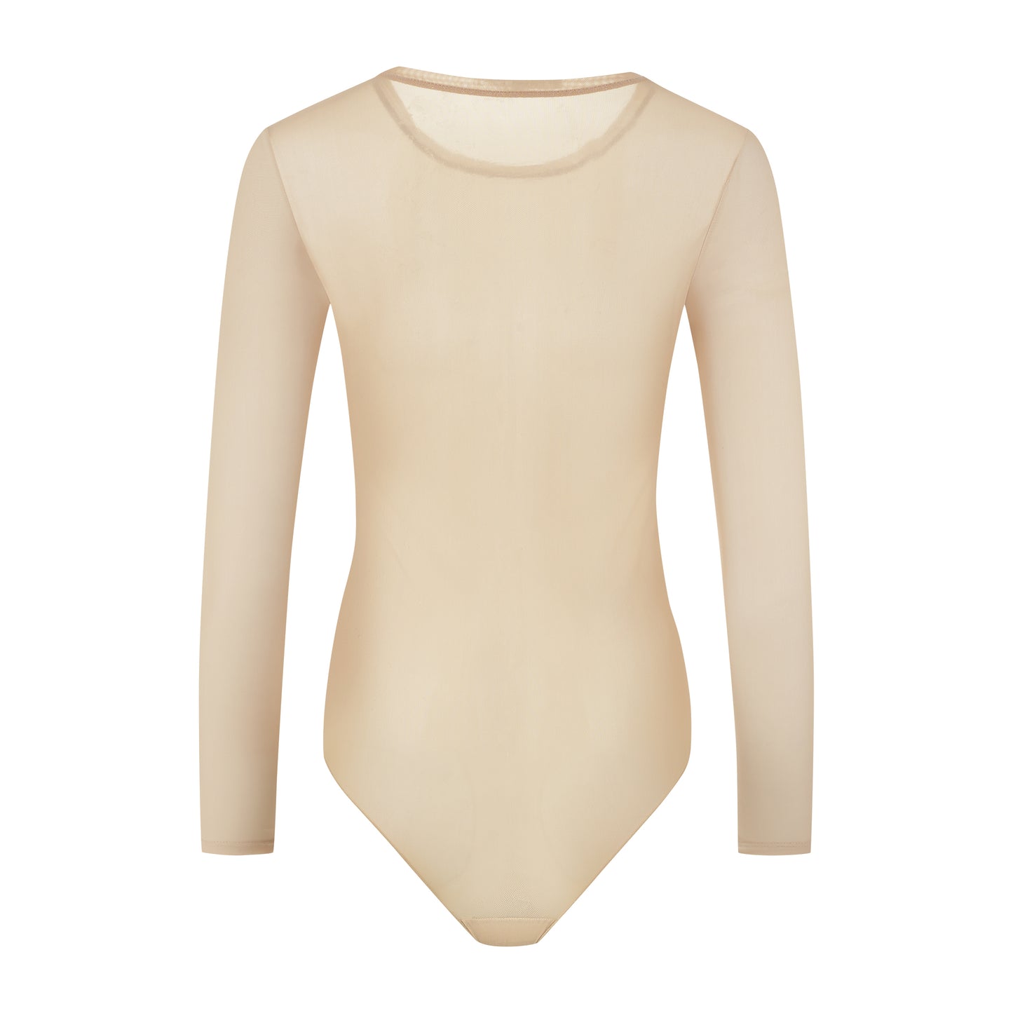 Damen Langarmbody transparent