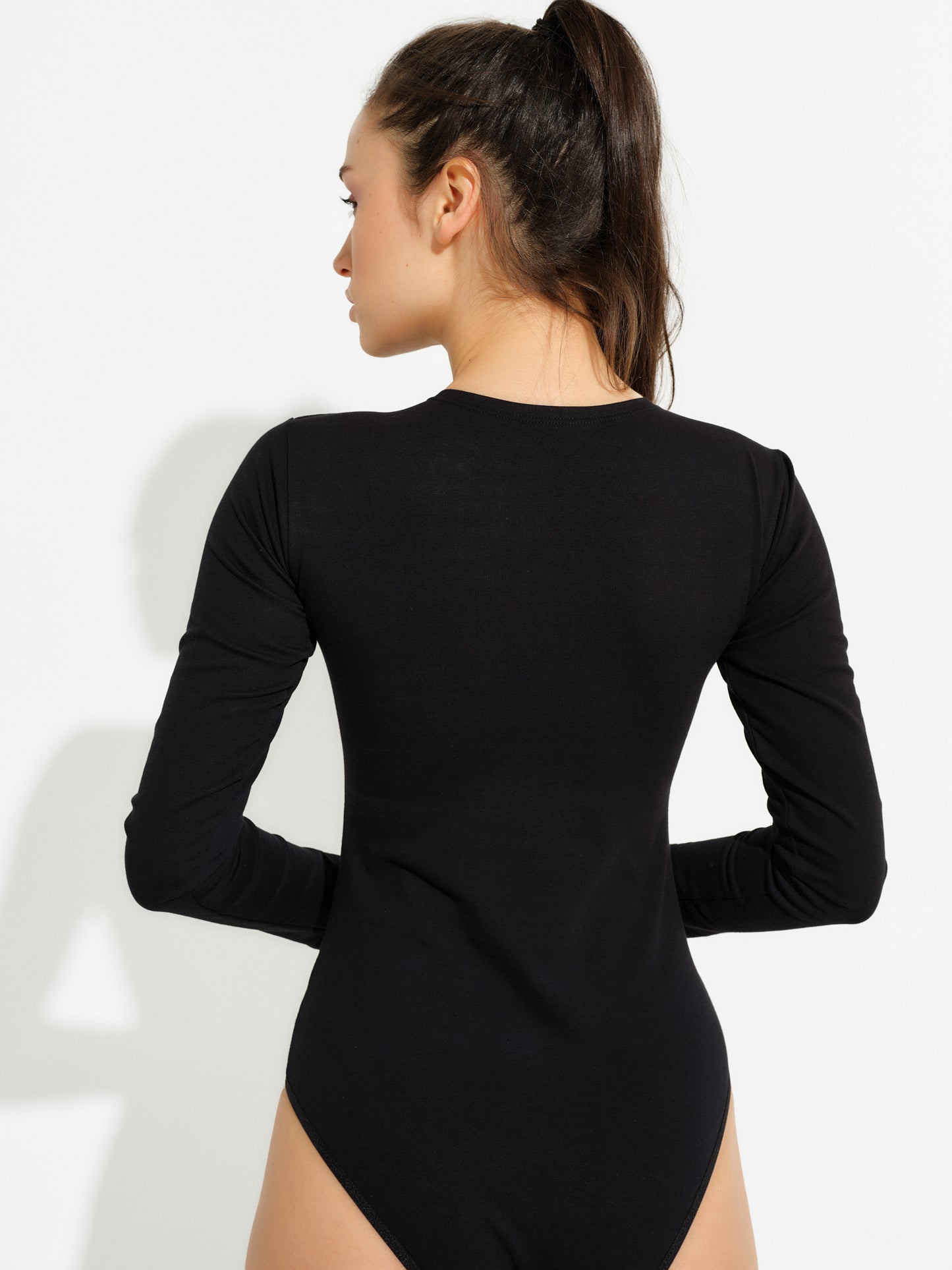 Damenbody Langarmbody für Frauen Silber, Gold, Schwarz