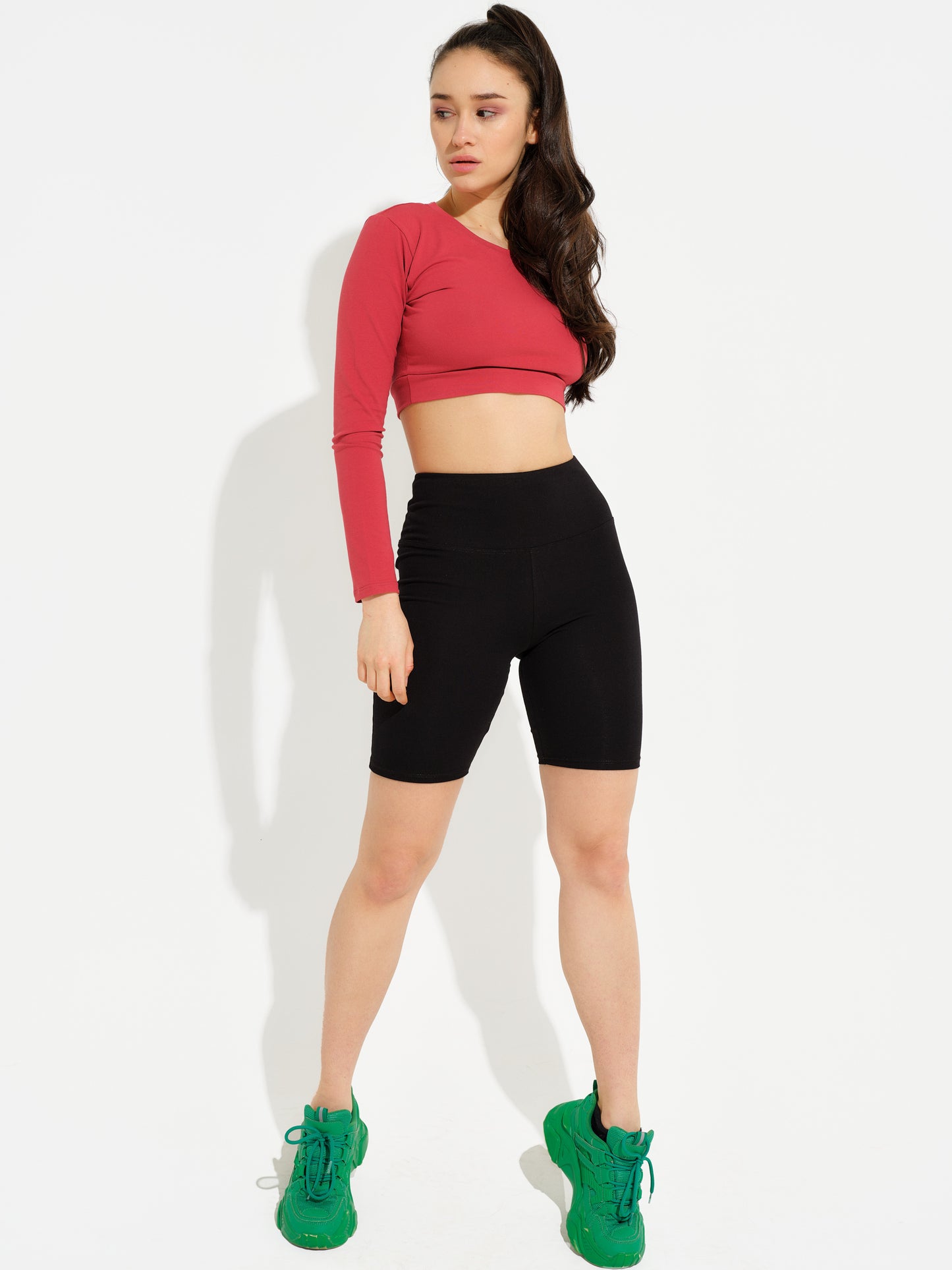 Crop Top Langarm