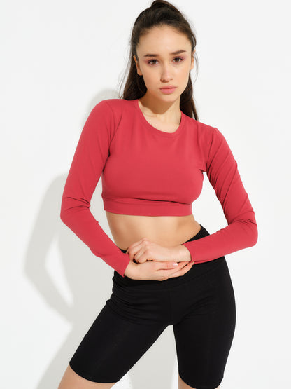 Crop Top Langarm