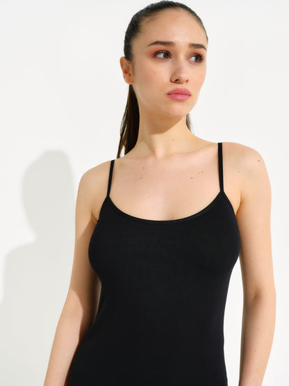 Bodysuit mit Spagettiträgern ärmellos