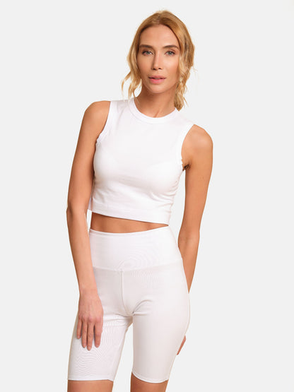 Damen kurze Leggings aus Baumwolle